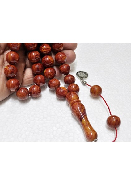 Sıkma Kehribar Tesbih 16*15 mm (KHR-11058)