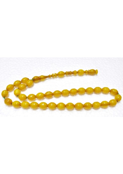 Sıkma Kehribar Tesbih 9*11 mm (KHR-11055)