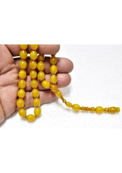 Sıkma Kehribar Tesbih 9*11 mm (KHR-11055) indirimleri