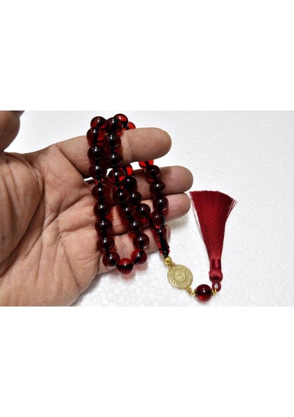 Ateş Kehribar Tesbih 11*12 mm (KHR-10999) modelleri