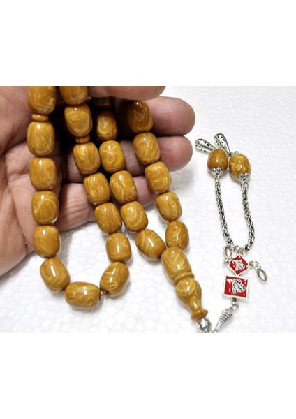 Sıkma Kehribar Tesbih 12*15 mm (KHR-11057) indirimleri