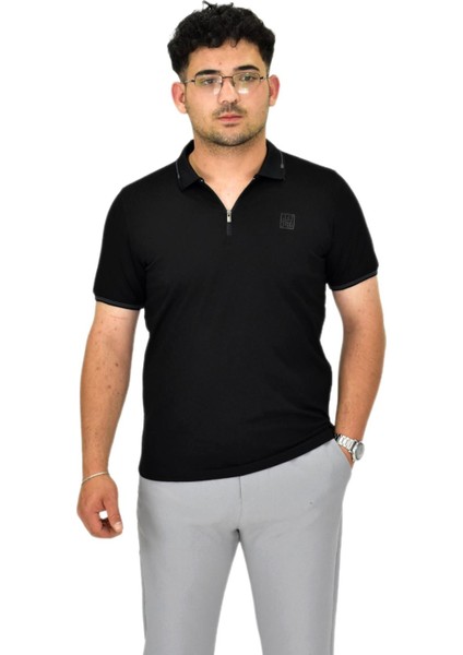 Erkek Polo Yaka Fermuarlı Tişört T237 BGL-ST04593
