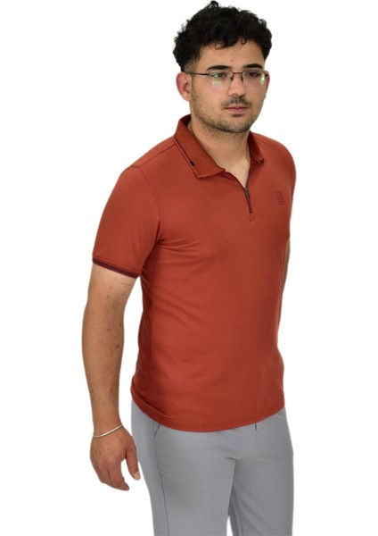 Erkek Polo Yaka Fermuarlı Tişört T237 BGL-ST04593 modelleri