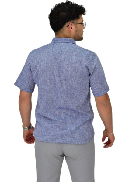 Erkek Pamuklu Yazlık Kısa Kol Gömlek 9664 BGL-ST04595 fırsatları