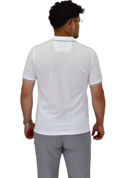 Erkek Polo Yaka Fermuarlı Tişört T237 BGL-ST04593