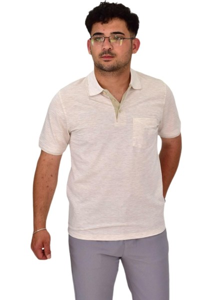 Erkek Polo Yaka Düğmeli Tişört T-224 BGL-ST04590