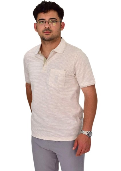 Erkek Polo Yaka Düğmeli Tişört T-224 BGL-ST04590