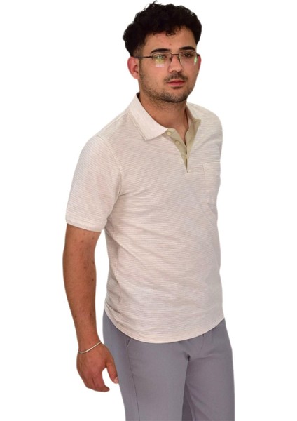 Erkek Polo Yaka Düğmeli Tişört T-224 BGL-ST04590