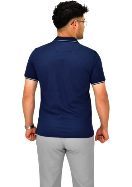 Erkek Polo Yaka Fermuarlı Tişört T237 BGL-ST04593