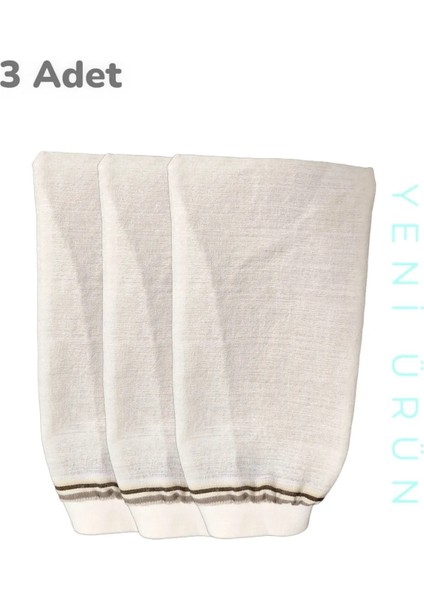 3 Adet Lastikli Hamam ve Duş Kesesi