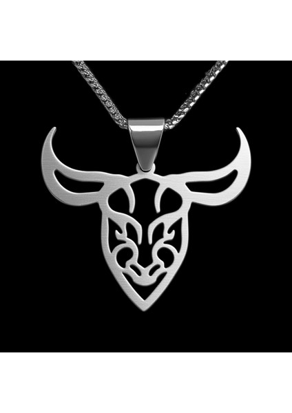 925 Ayar Gümüş Kolye Boğa SM5329