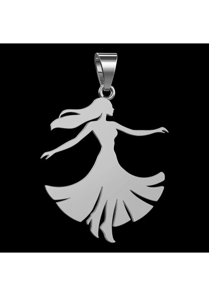 925 Ayar gümüş kolye dans SM5365