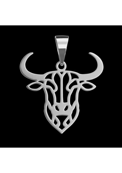 925 Ayar Gümüş Kolye Boğa SM5328