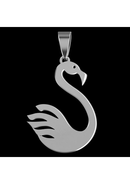 925 Ayar gümüş kolye flamingo SM5441