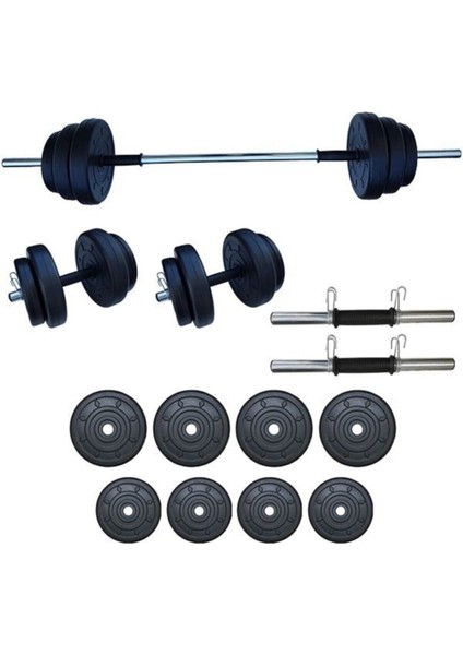 35 kg Ağırlık Seti 35 kg Vücut Geliştirme Aleti Halter Seti