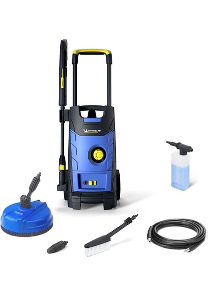 Michelin MPX19ELP 1900WATT 140BAR Profesyonel Basınçlı Yıkama Makinesi + Zemin/araç Yıkama Fırçası
