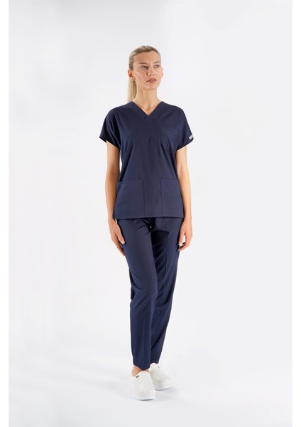 Dr. Greys Modeli Likralı Hemşire Forması Yarasa Kol Doktor Scrubs Hastane Takımı fiyatları