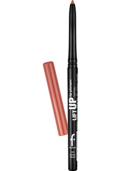 Lift Up Lip Plumper Lipliner Dolgunlaştırıcı Etkili & Uzun Süre Kalıcı Dudak Kalemi (008 Iconic Nude) 8682536099493