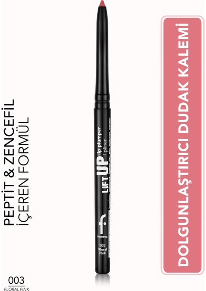 Lift Up Lip Plumper Lipliner Dolgunlaştırıcı Etkili & Uzun Süre Kalıcı Dudak Kalemi (003 Floral Pink) 8682536099448