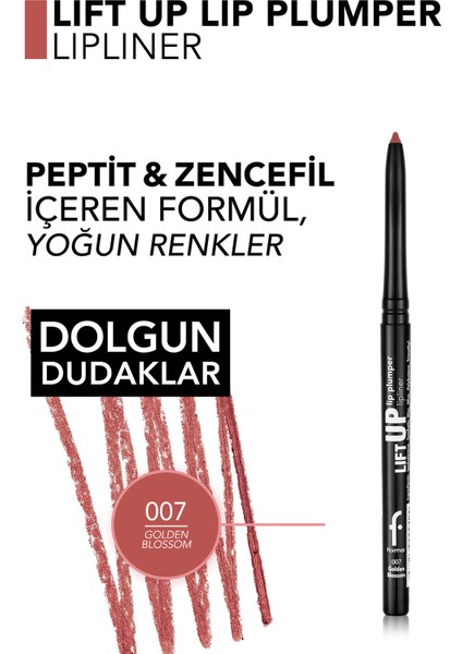 Lift Up Lip Plumper Lipliner Dolgunlaştırıcı Etkili & Uzun Süre Kalıcı Dudak Kalemi (007 Golden Blossom) 8682536099486 indirimleri