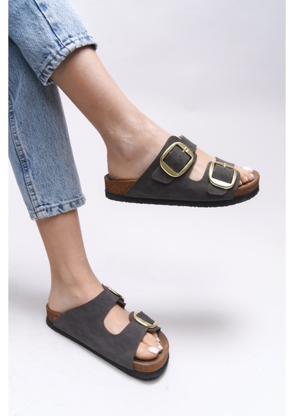 Vylsula Kadın Çift Tokalı Terlik 0012602 modelleri