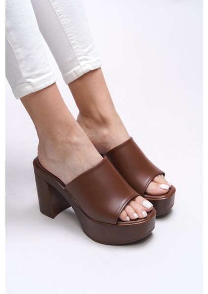 Jislantha Kadın Topuklu Terlik 0012763