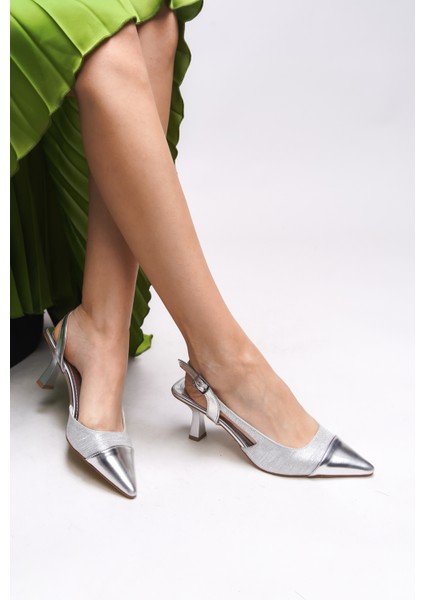 Thertria Kadın Arkası Açık Sivri Burun Stiletto 0012012