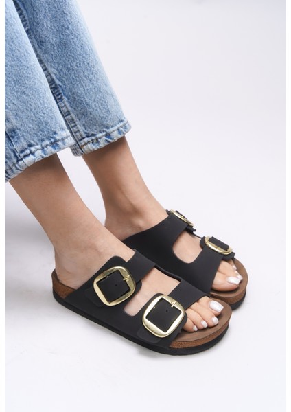 Vylsula Kadın Çift Tokalı Terlik 0012602