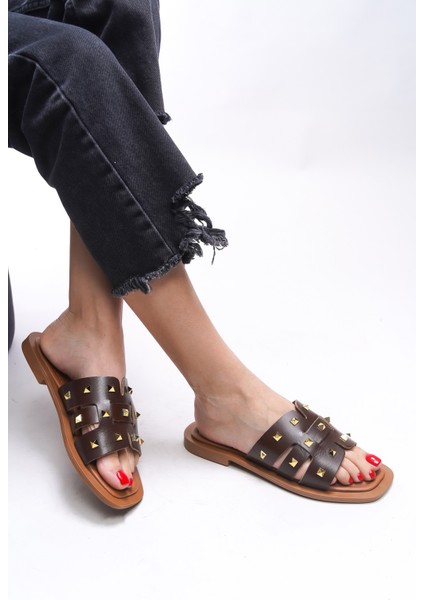 Elyeraera Kadın Hakiki Deri Terlik 00120761 fiyatları