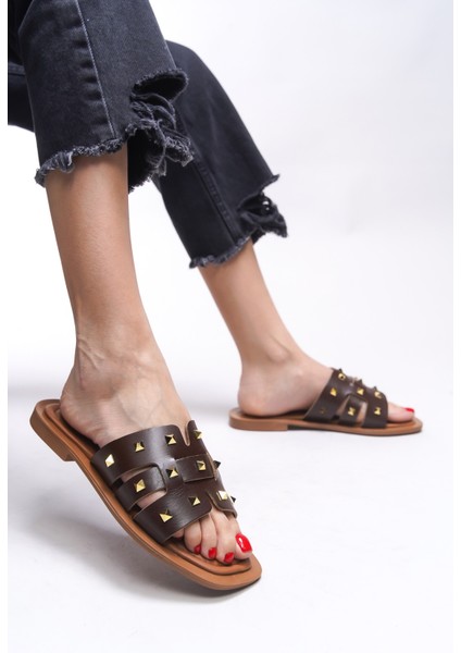 Elyeraera Kadın Hakiki Deri Terlik 00120761 fırsatları