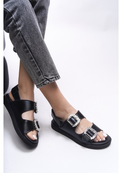 Magmythe Kadın Çift Tokalı Sandalet 0012347 modelleri