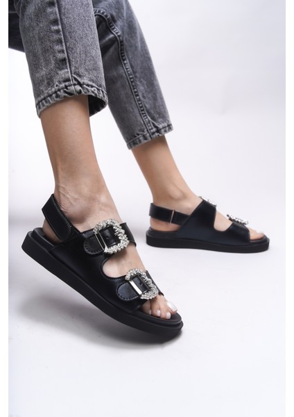 Magmythe Kadın Çift Tokalı Sandalet 0012347 fırsatları