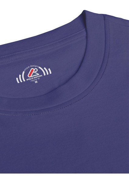 Üniseks Bisiklet Yaka Volume Button Baskılı Saks Mavi Sweat Shırt – Tarzınızı Maksimuma Çıkarın!