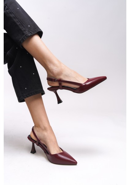 Elyerue Kadın Arkası Açık Sivri Burun Stiletto 0012725 modelleri
