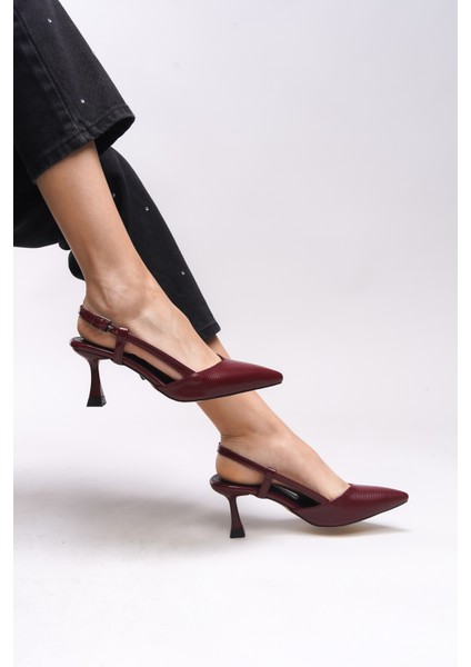 Elyerue Kadın Arkası Açık Sivri Burun Stiletto 0012725 indirimleri