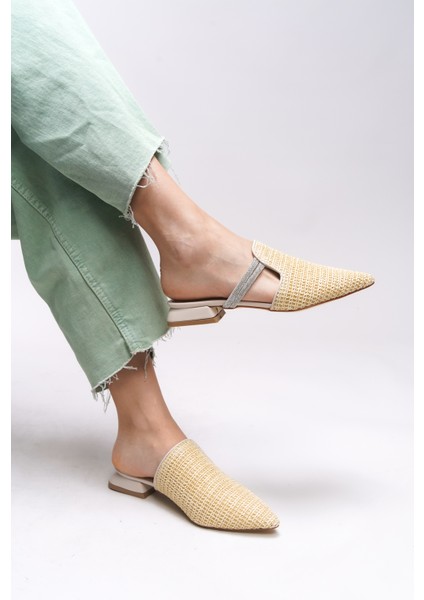 Elthaela Kadın Sivri Burun Kısa Topuklu Terlik 0012804 modelleri