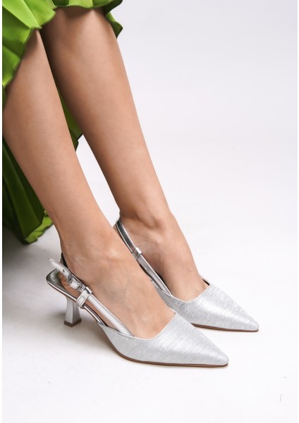 Evelniel Kadın Arkası Açık Sivri Burun Stiletto 001209