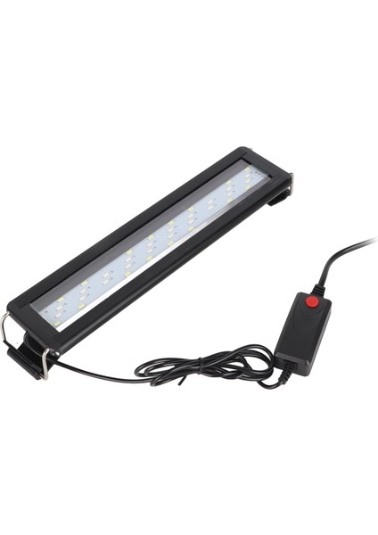 Akvaryum LED Işıkları Renk Değiştirme 3 Seviyeleri Ayarlanabilir 4 Satır Balık Tankı Işık Uzatılabilir Parantez ile Siyah Ab Tak 220V (Yurt Dışından)