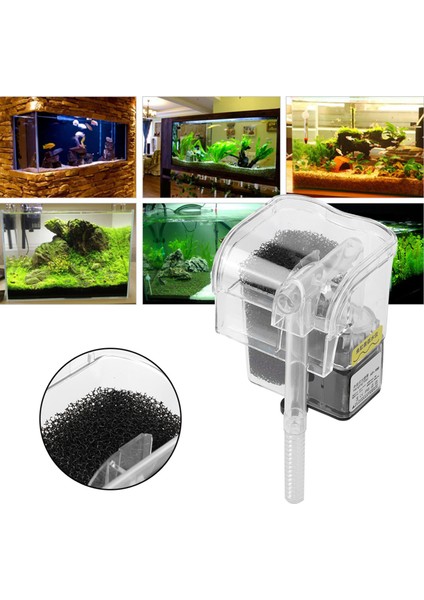 3 In 1 Dalgıç Pompa Şelale Filtre Su Arıtıcısı Için Su Tankı Akvaryum (Yurt Dışından)
