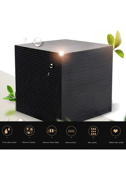 Su Arıtıcısı Küp Akvaryum Filtresi Çevre Akvaryum Filtresi Ultra Güçlü Filtrasyon ve Emme 10X10X5CM (Yurt Dışından)