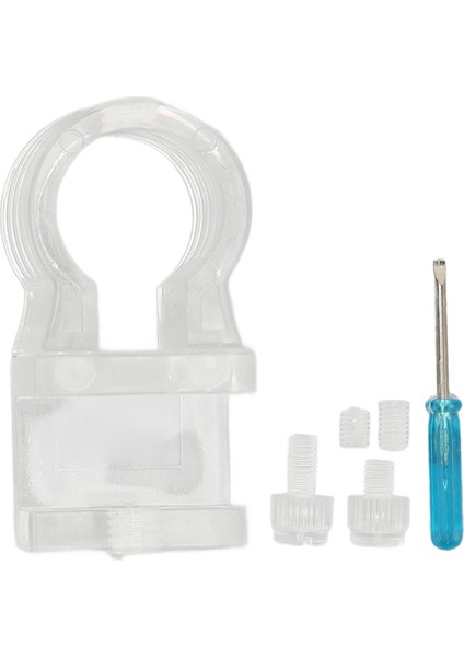 Akvaryum Hortum Kelepçesi Şeffaf Split Tip Plastik Su Borusu Sabitleme Klipsi Balık Tankı Için S (Yurt Dışından)