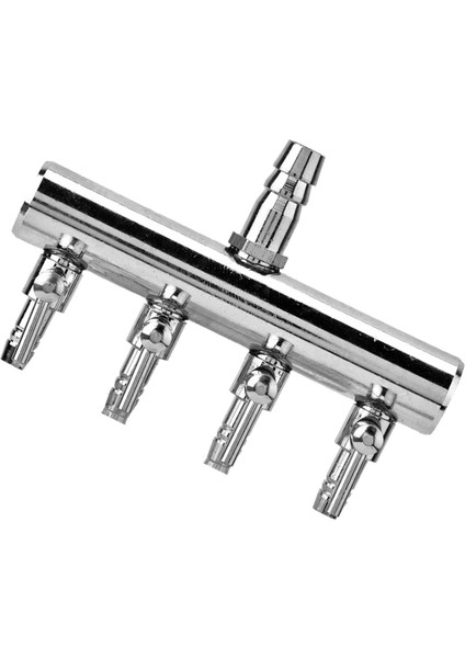 Paslanmaz Çelik Akvaryum Balık Tankı Hava Akışı 8mm Dönüş 4mm Splitter Kontrol Vanası (4 Yollu) (Yurt Dışından)