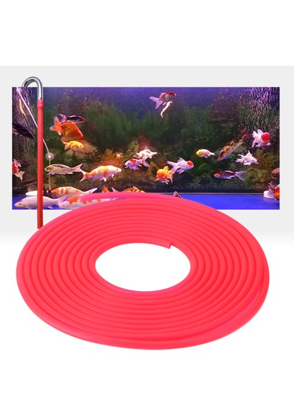 5 M Akvaryum Hava Pompası Tüp Yumuşak Silikon Acuarios Oksijen Hortumu Balık Tankı Için (Kırmızı) (Yurt Dışından) modelleri