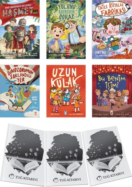 Sınıf Arkadaşım Bir Robot - Haşmet 1.0-Yolunu Kaybeden Çorap-Tatlı Rüyalar Fabrikası-Dinozorumun Saklandığı Yer-Uzun Kulak-Bu Benim Işim 6lı Set + Hediyeli