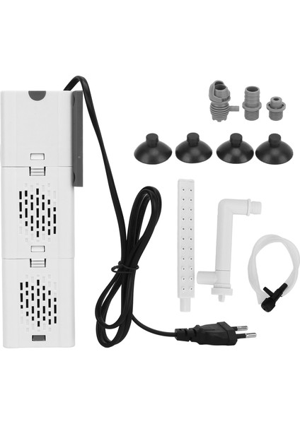 6W Akvaryum Iç Filtre Ayarlanabilir Oksijen Artırılması Dahili Geri Dönüşüm 500L / H Dalgıç Balık Tankı Filtreleri Su Bitkileri Için Ab Tak 220V (Yurt Dışından)