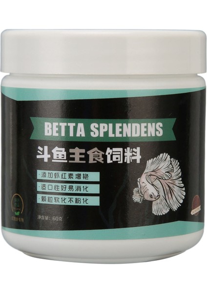 Betta Balık Yemi Bilimsel Rasyonlama Dengeli Beslenme Zengin Kalsiyum D Vitamini Balık Yemi Küçük Balıklar Için 2.1 Oz (Yurt Dışından)