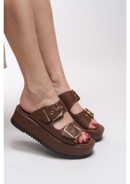 Winledha Kadın Çift Tokalı Terlik 001278