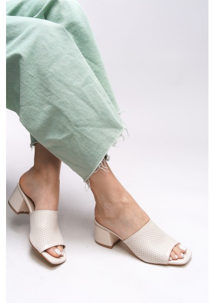 Janriara Kadın Topuklu Terlik 0012128 fiyatları