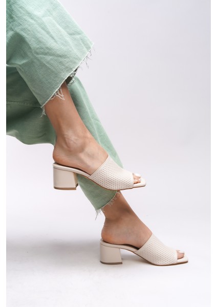Janriara Kadın Topuklu Terlik 0012128 indirimleri
