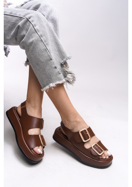Ghinreda Kadın Çift Tokalı Sandalet 0012793 fiyatları